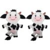 Piggy Poo And Crew Cow Paper Crinkle Squeaker Toy, 2 Count