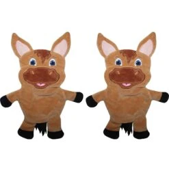 Piggy Poo And Crew Horse Paper Crinkle Squeaker Toy, 2 Count