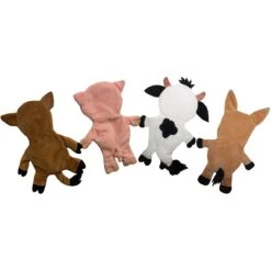 Piggy Poo And Crew Farm Animals Paper Crinkle Squeaker Toy, 4 Count -Meadow Farm 299997 PT5. AC SS1800 V1625781665