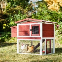 Frisco Wooden Outdoor Chicken Coop