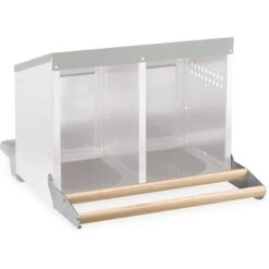 Homestead Essentials Reverse Roll Out 2 Compartment Poultry Nesting Box