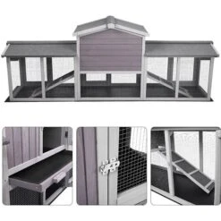 Aivituvin 33.7-in Extra Large Chicken Coop -Meadow Farm 308176 PT4. AC SS1800 V1630100178