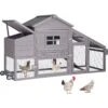 Aivituvin Rabbit Hutch & Chicken Coop, 39.4-in