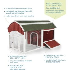 Prevue Pet Products Chicken Coop -Meadow Farm 333150 PT7. AC SS1800 V1634079373