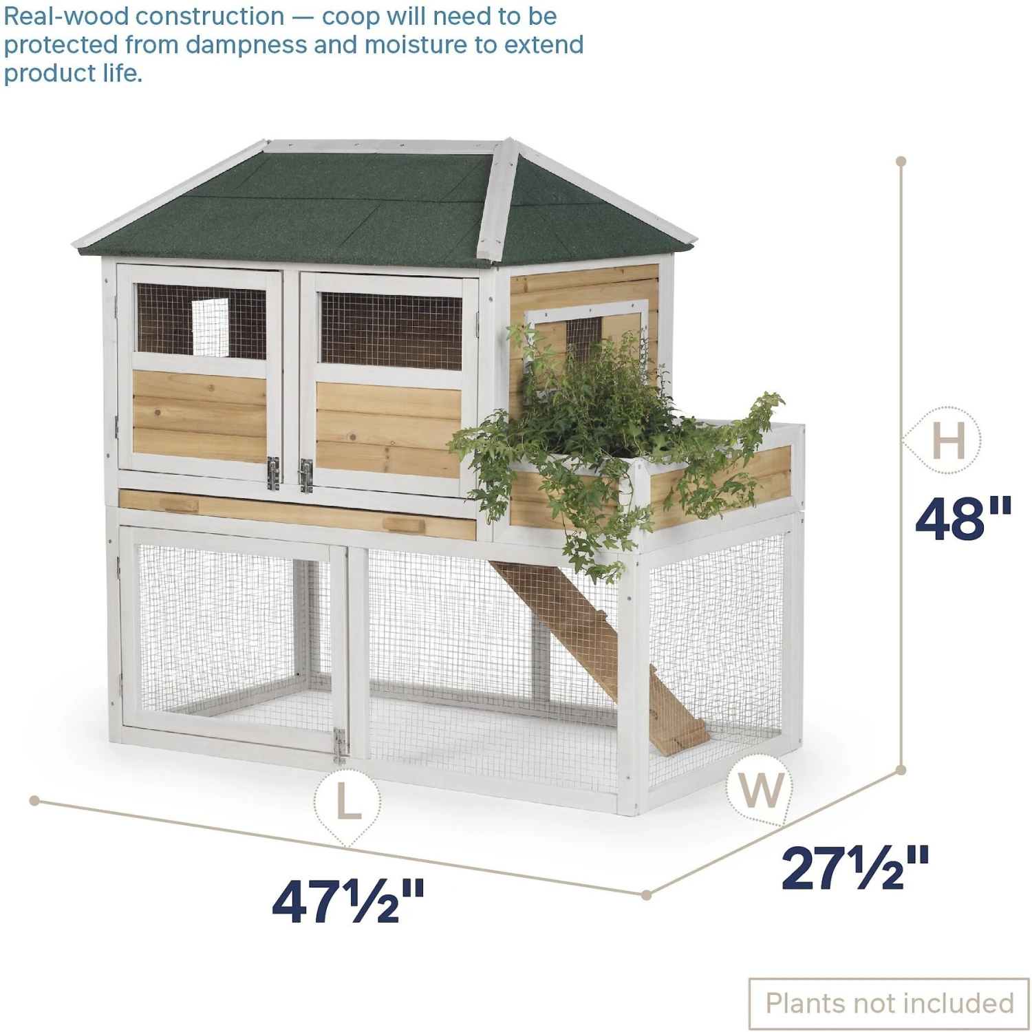 Prevue Pet Products Herb Planter Chicken Coop 2 Prevue Pet Products Herb Planter Chicken Coop - Image 2