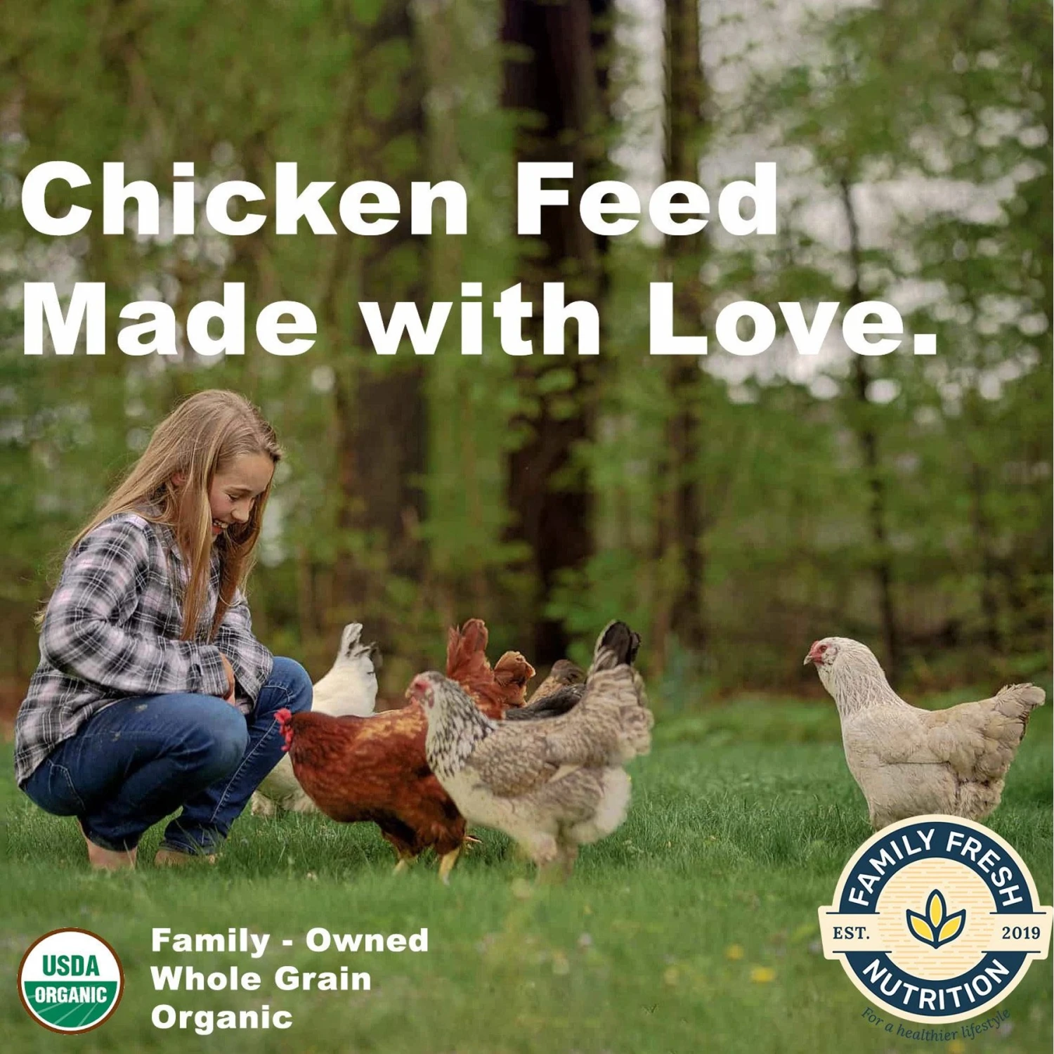 Family Fresh Nutrition Organic Egg Layer Pellets Chicken Food 3 Family Fresh Nutrition Organic Egg Layer Pellets Chicken Food - Image 3