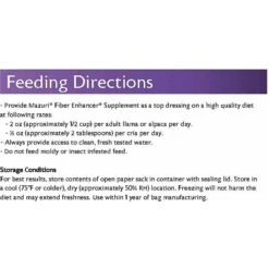 Mazuri Fiber Enhancer Alpaca Supplement, 25-lb Bag -Meadow Farm 334015 PT6. AC SS1800 V1633987919