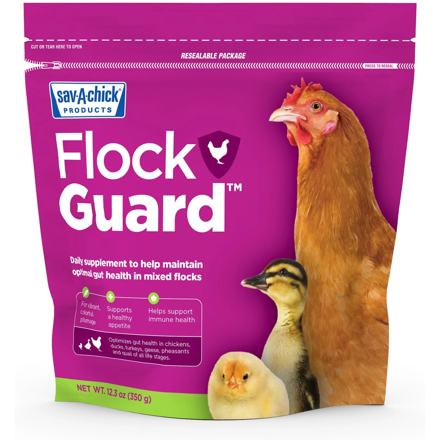 Sav-A-Caf Sav-A-Chick Flock Guard Poultry Supplement, 12.3-oz Pouch 1 Sav-A-Caf Sav-A-Chick Flock Guard Poultry Supplement, 12.3-oz Pouch