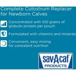 Sav-A-Caf Colostrum Replacer 100, 350-g Pouch -Meadow Farm 338812 PT5. AC SS1800 V1643152374