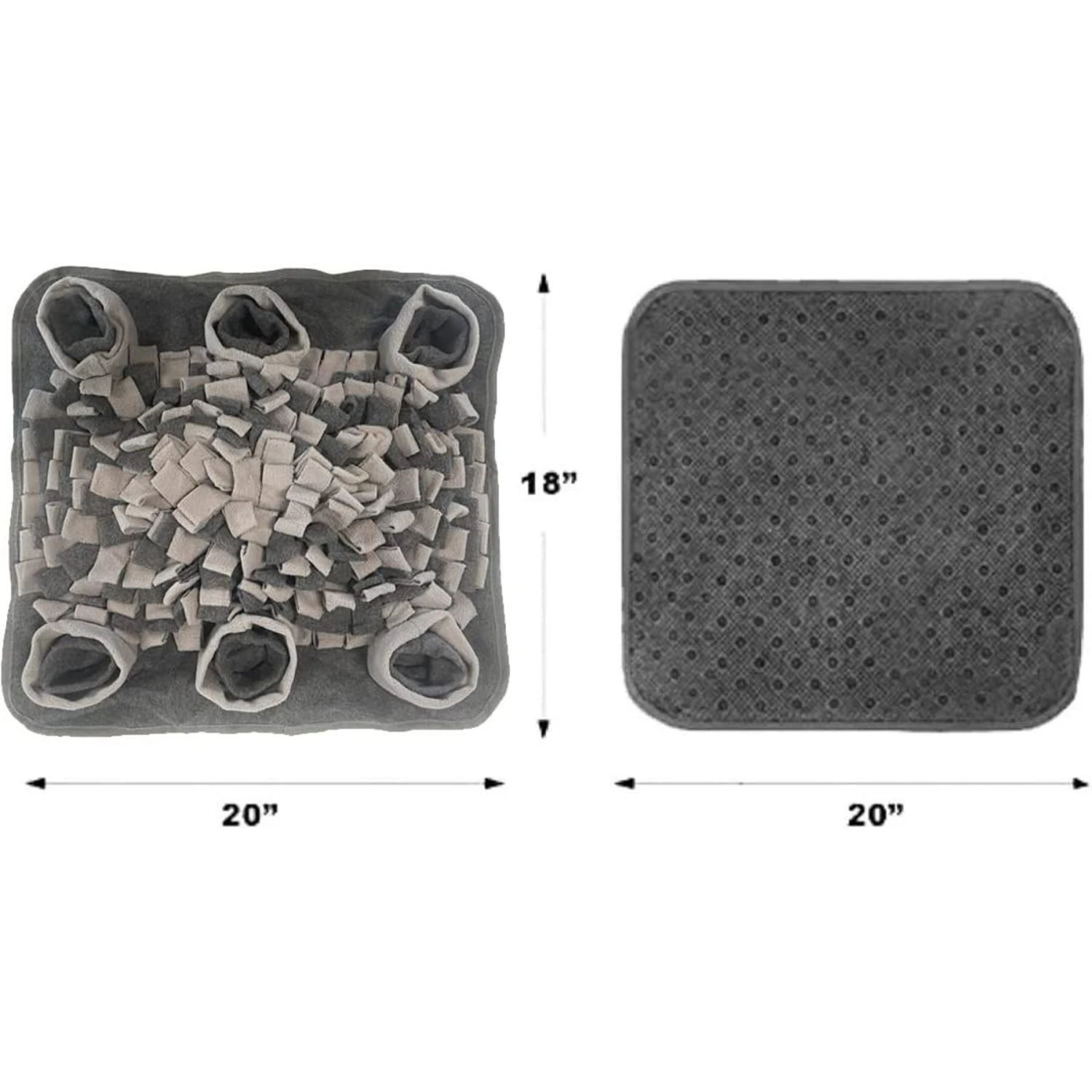 Piggy Poo And Crew Rooting Snuffle Pig Mat, Gray, 18 X 20-in 2 Piggy Poo And Crew Rooting Snuffle Pig Mat, Gray, 18 X 20-in - Image 2