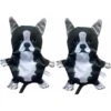 Piggy Poo And Crew Boston Terrier Paper Crinkle Squeaker Toy, 2 Count