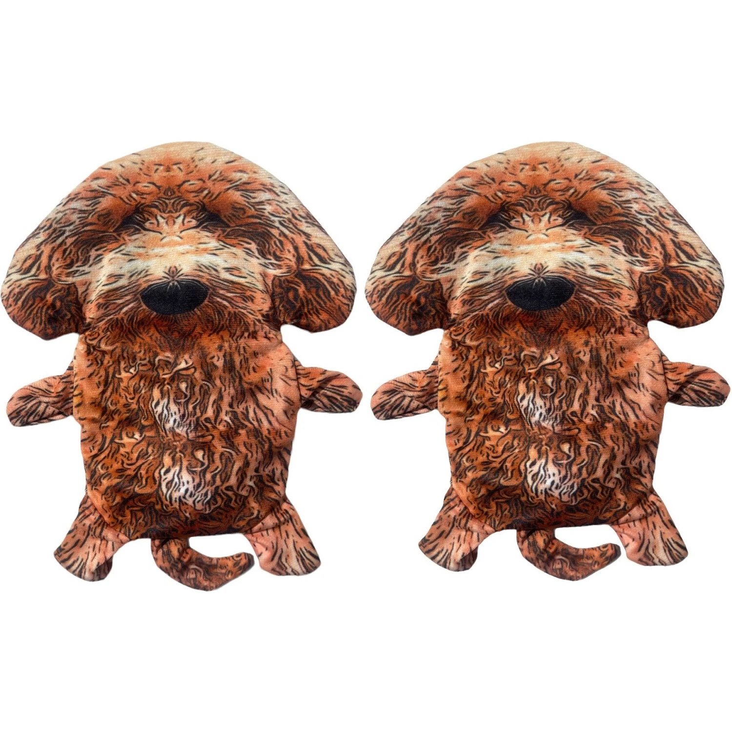 Piggy Poo And Crew Goldendoodle Paper Crinkle Squeaker Toy, 2 Count 1 Piggy Poo And Crew Goldendoodle Paper Crinkle Squeaker Toy, 2 Count