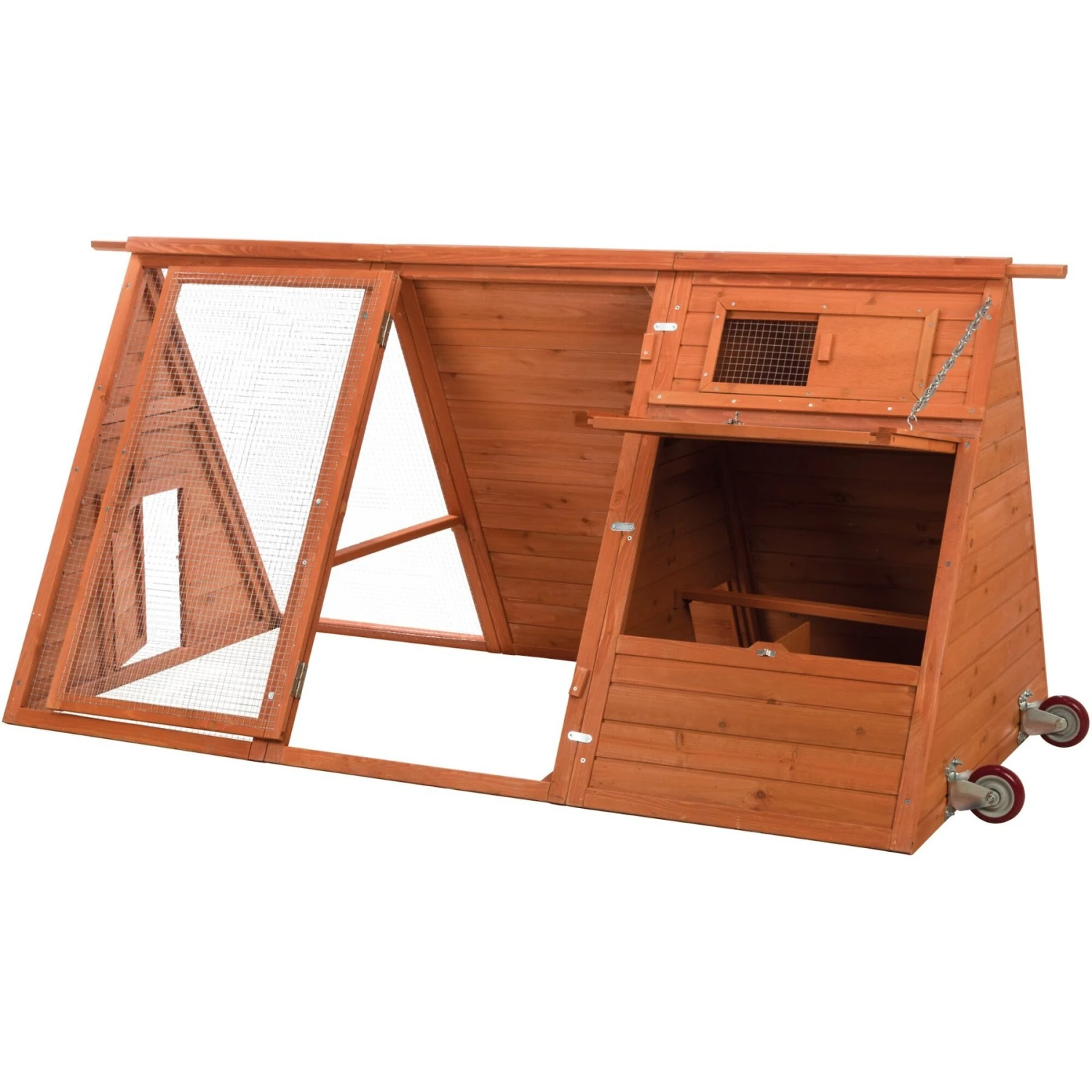 TRIXIE Mobile A-Frame Chicken Coop & Run 5 TRIXIE Mobile A-Frame Chicken Coop & Run - Image 5