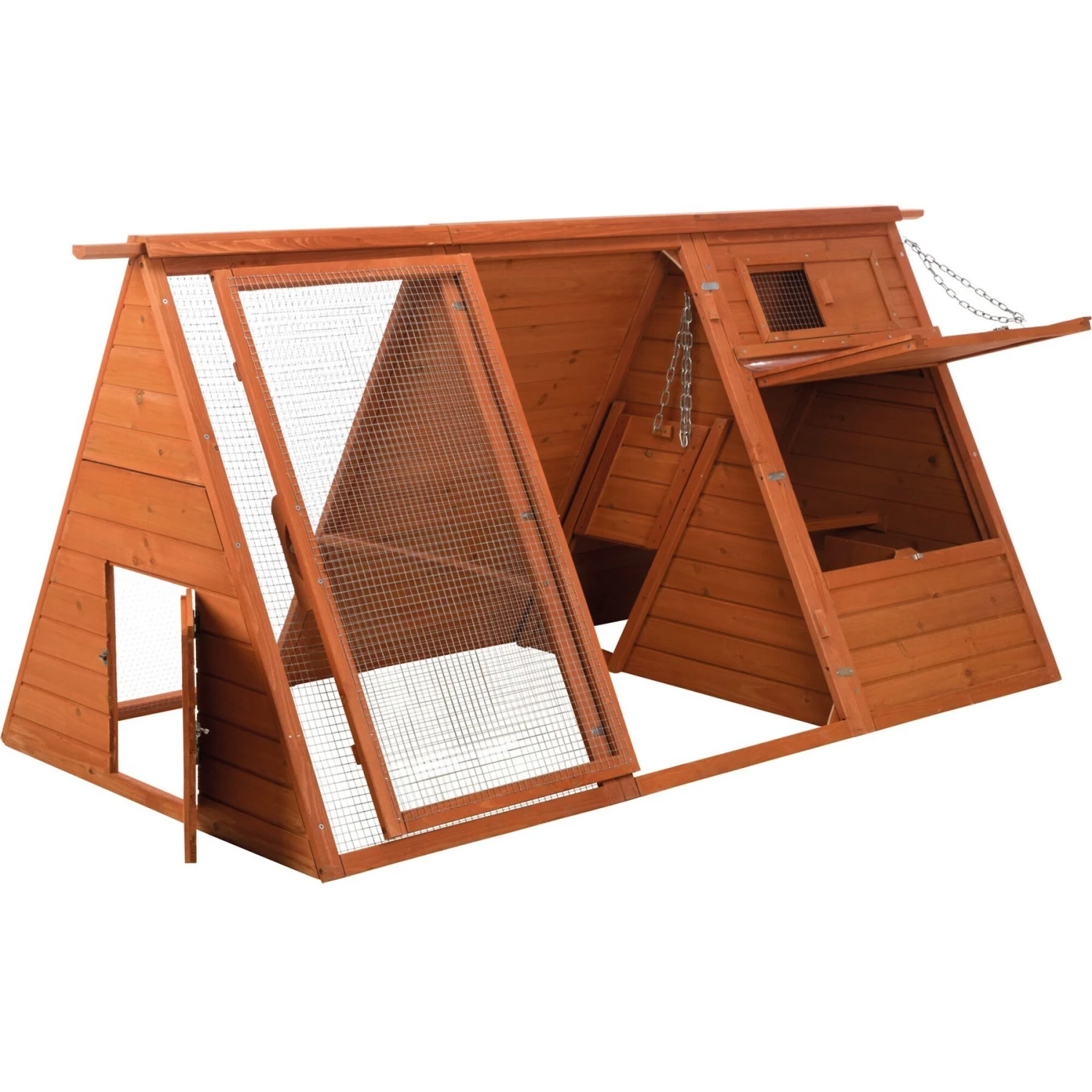 TRIXIE Mobile A-Frame Chicken Coop & Run 7 TRIXIE Mobile A-Frame Chicken Coop & Run - Image 7