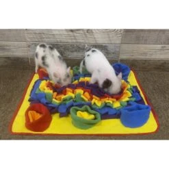 Piggy Poo And Crew Rooting Snuffle Pig Mat, Rainbow, 18 X 20-in -Meadow Farm 355183 PT2. AC SS1800 V1642695081