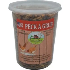 Little Farmer Products Peck A Grub Hanging Chicken Treats, 6-oz Jar -Meadow Farm 356278 PT2. AC SS1800 V1643316466