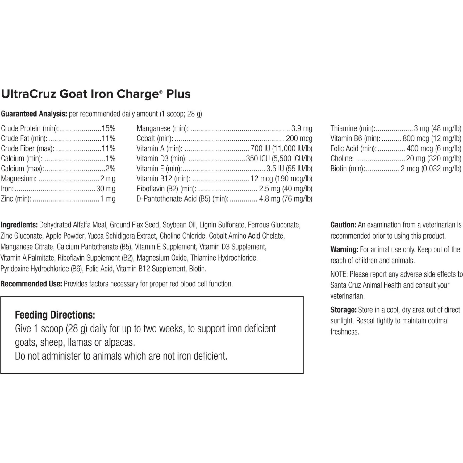 UltraCruz Iron Charge Plus Goat Supplement 4 UltraCruz Iron Charge Plus Goat Supplement - Image 4