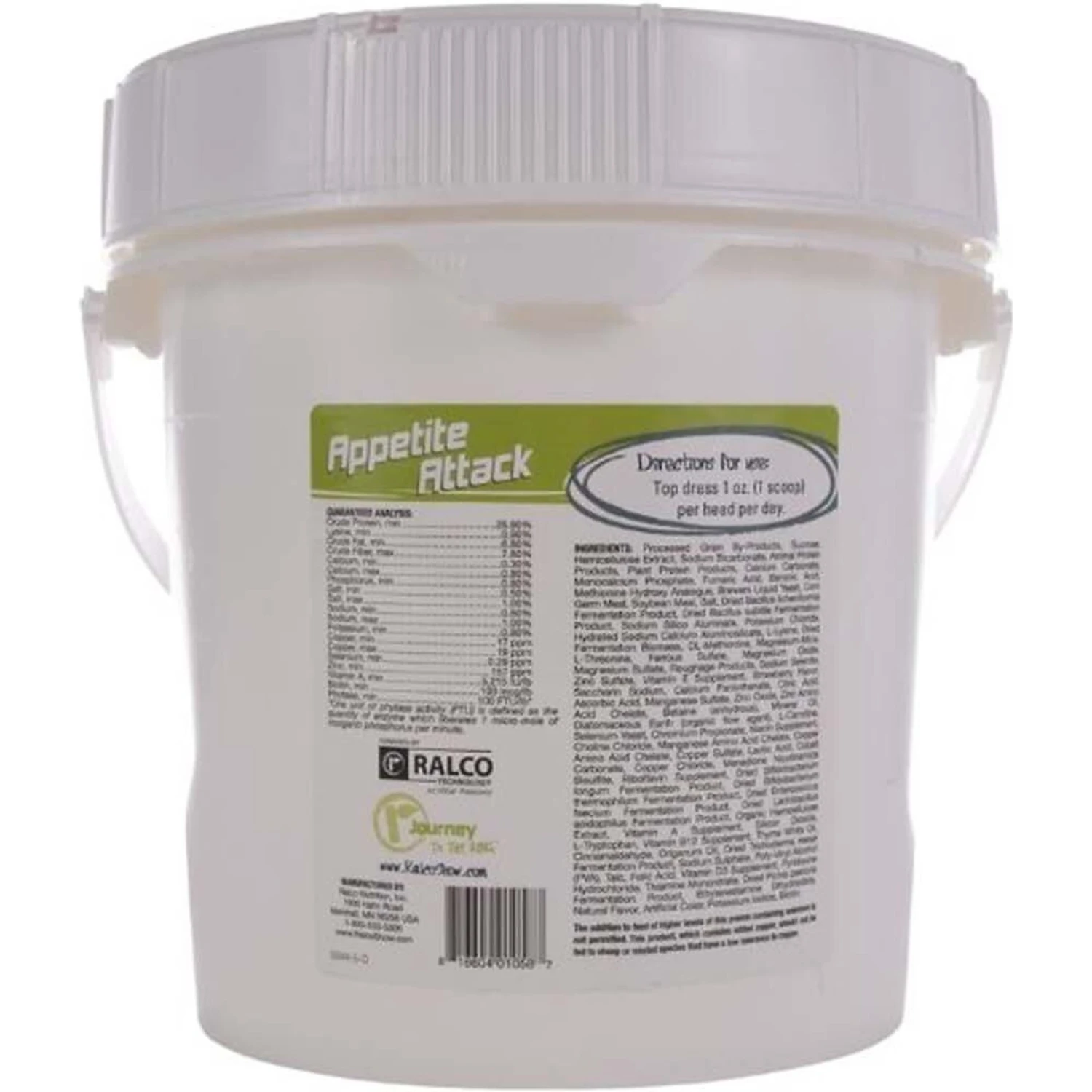 Ralco Show Appetite Attack Cattle Supplement, 5-lb Pail 2 Ralco Show Appetite Attack Cattle Supplement, 5-lb Pail - Image 2