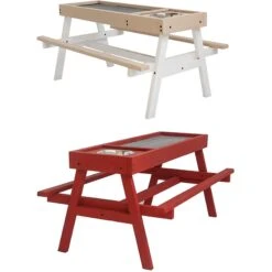 Coops & Feathers Chick-Nic Table Poultry Feeder, Red -Meadow Farm 370730 PT8. AC SS1800 V1646947334