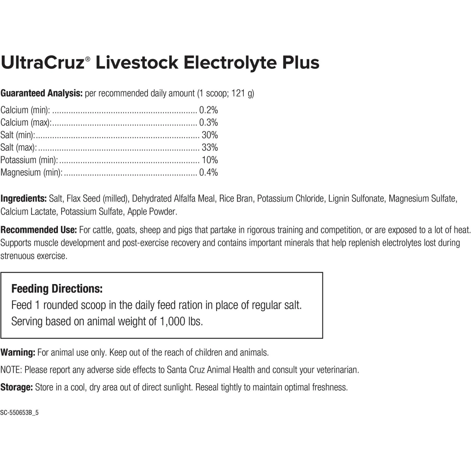 UltraCruz Electrolyte Plus Livestock Supplement 4 UltraCruz Electrolyte Plus Livestock Supplement - Image 4
