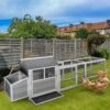 Coziwow Wooden Outdoor Chicken Coop With Run & Nesting Box Small Pet Habitats
