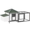 PawHut Wooden Chicken Coop Hen House & Rabbit Hutch