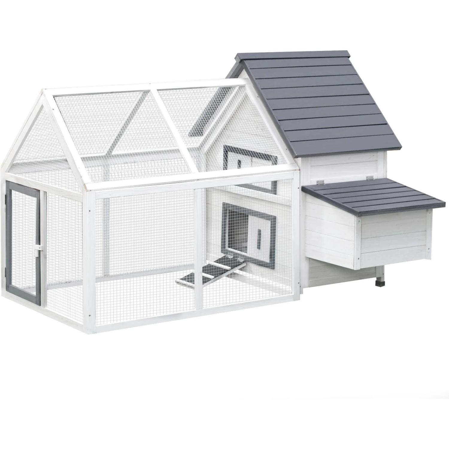 PawHut Wooden Nesting Box Chicken Coop, Hen House & Rabbit Hutch 2 PawHut Wooden Nesting Box Chicken Coop, Hen House & Rabbit Hutch - Image 2