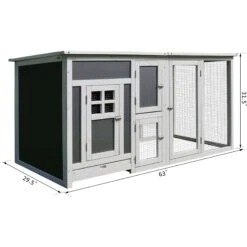 PawHut Backyard PC Roof With Run Box Chicken Coop 13 PawHut Backyard PC Roof With Run Box Chicken Coop -Meadow Farm 540014 PT4. AC SS1800 V1657658929