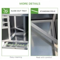 PawHut Backyard PC Roof With Run Box Chicken Coop 17 PawHut Backyard PC Roof With Run Box Chicken Coop -Meadow Farm 540014 PT8. AC SS1800 V1657658929