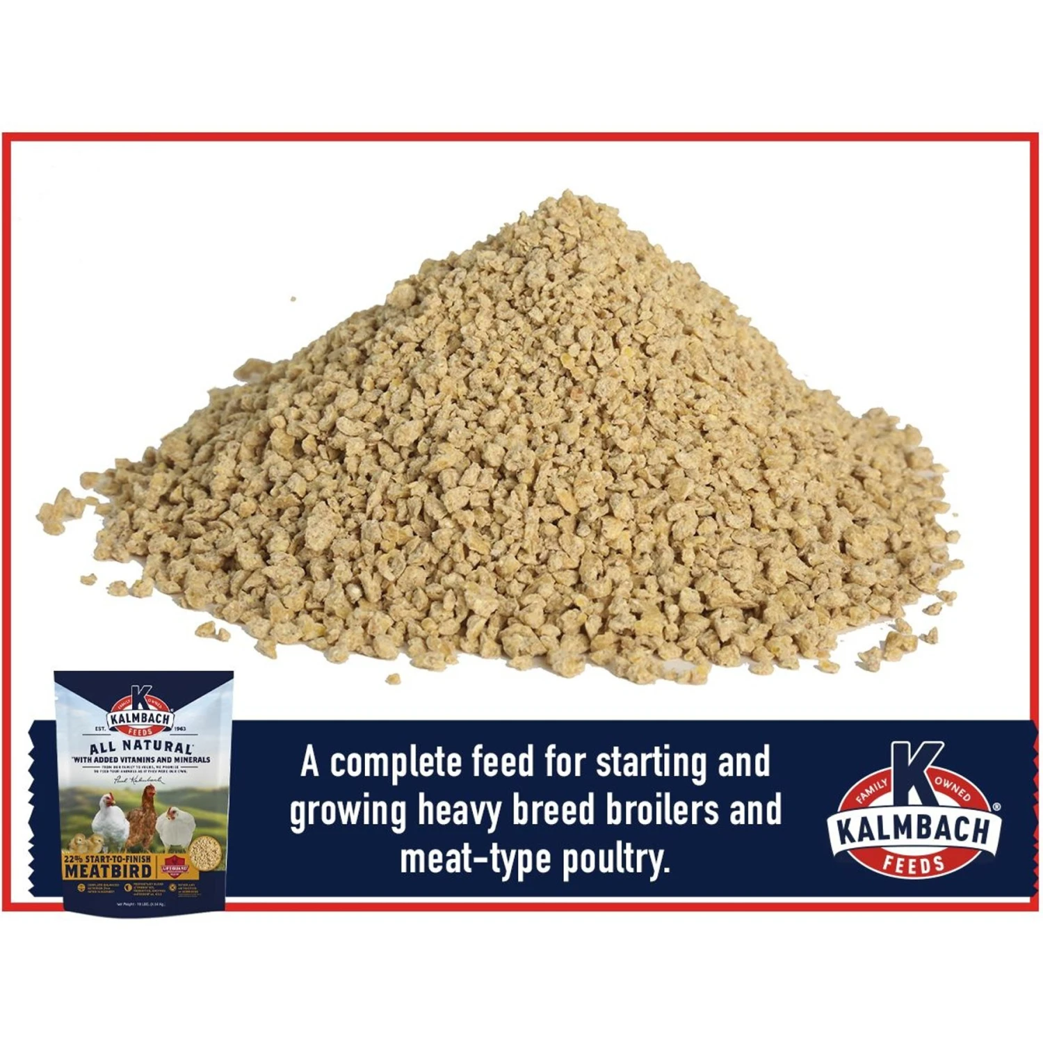 Kalmbach Feeds All Natural Start To Finish 22% Protein Crumble Bird Feed 3 Kalmbach Feeds All Natural Start To Finish 22% Protein Crumble Bird Feed - Image 3