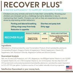 FlockLeader Recover Plus Poultry Supplement, 8-oz Bag -Meadow Farm 625646 PT1. AC SS1800 V1701362976