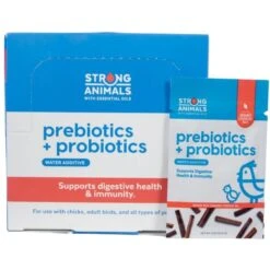 Strong Animals Prebiotics & Probiotics Poultry Water Additive, 6-gm, 30 Count