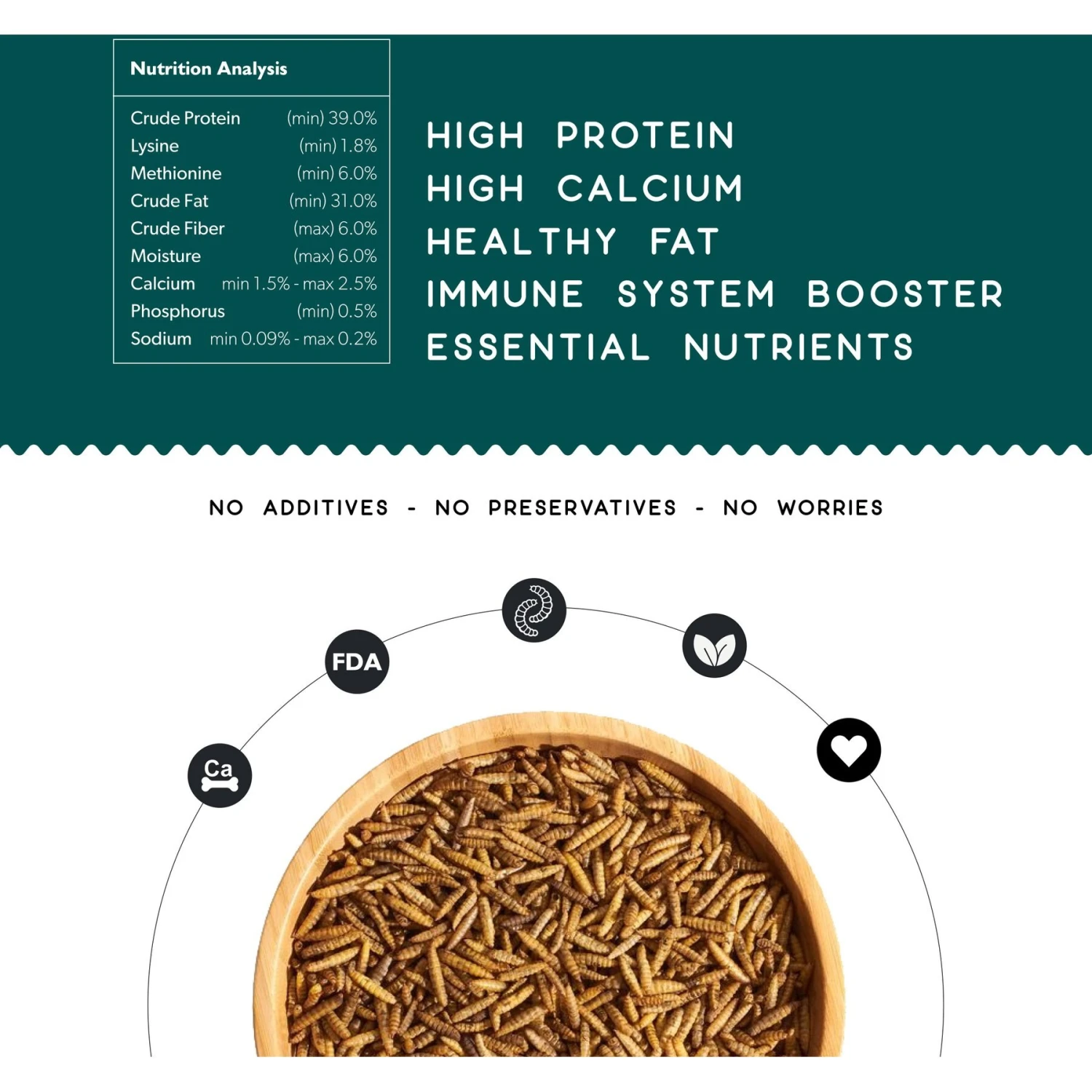 FLYGRUBS BugBites Bird Treats, 30-oz Bag 3 FLYGRUBS BugBites Bird Treats, 30-oz Bag - Image 3