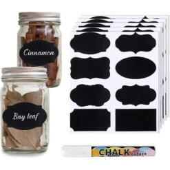 SunGrow Sticker Chalkboard Labels For Cat & Dog Food Storage Container & Kitchen Jars -Meadow Farm 666518 PT3. AC SS1800 V1666838786