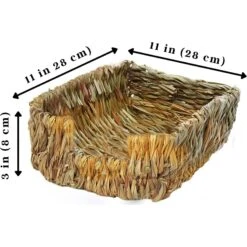 SunGrow Chicken Coop Nesting Boxes For Laying Eggs, Woven Baskets For Storage -Meadow Farm 666550 PT6. AC SS1800 V1675804484