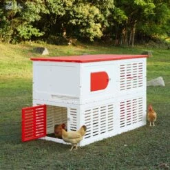 Sam's Pets Kuritsa Shadow Bird Coop, White -Meadow Farm 691462 PT4. AC SS1800 V1667599229