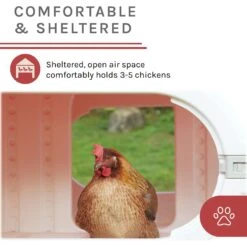 Sam's Pets Kuritsa Shadow Bird Coop, White -Meadow Farm 691462 PT7. AC SS1800 V1667597782