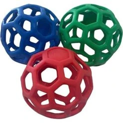 Piggy Poo And Crew Large Hole Treat Balls Farm Toy, Medium, 3 Count