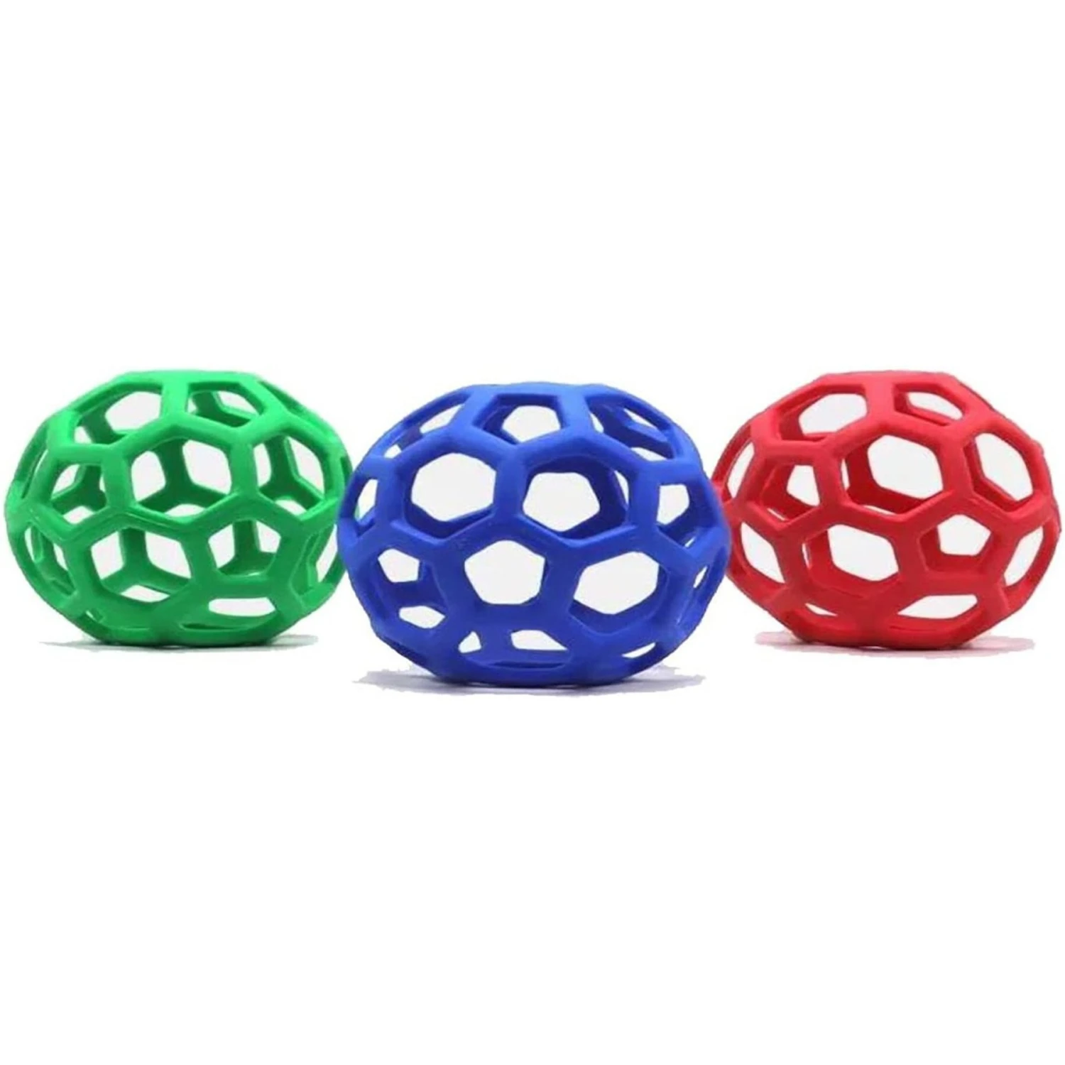 Piggy Poo And Crew Large Hole Treat Balls Farm Toy, Medium, 3 Count 2 Piggy Poo And Crew Large Hole Treat Balls Farm Toy, Medium, 3 Count - Image 2