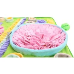 Piggy Poo And Crew Double Bowl Mat With Treat Ball & Paper Crinkle Squeakers Farm Toy, Large -Meadow Farm 766414 PT3. AC SS1800 V1676320381