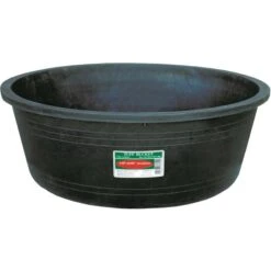 Tuff Stuff Products Heavy Duty Feed Dish Farm Animal Feeder, 7-gal