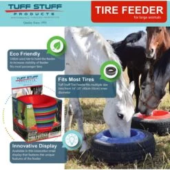 Tuff Stuff Products Universal Round Tire Farm Animal Feeder, 16-qt -Meadow Farm 776454 PT3. AC SS1800 V1689276020