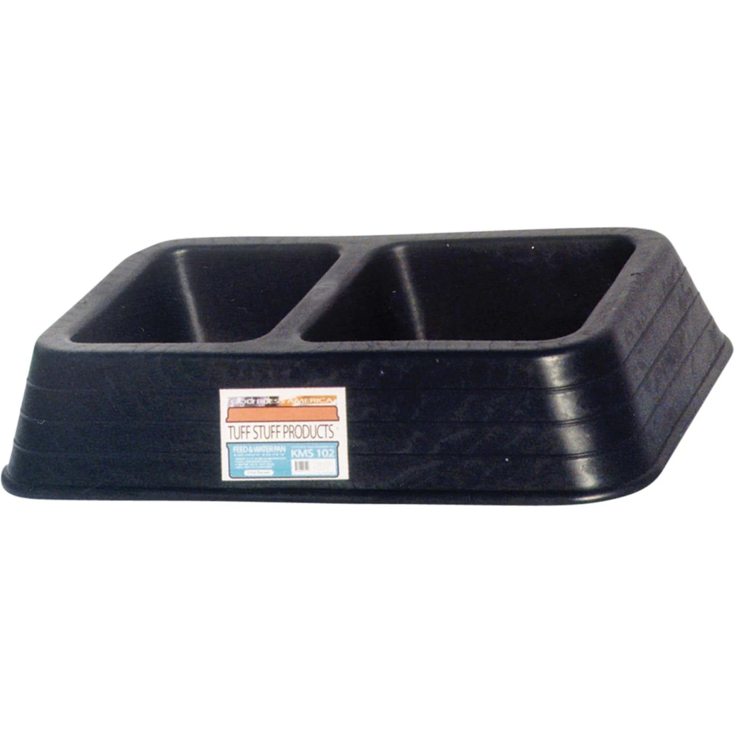 Tuff Stuff Products Small Animal Double Dish Farm Animal Feeder, 6-qt 1 Tuff Stuff Products Small Animal Double Dish Farm Animal Feeder, 6-qt