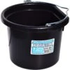 Tuff Stuff Products Heavy Duty Flat Back Farm Animal Feeder, 8-qt