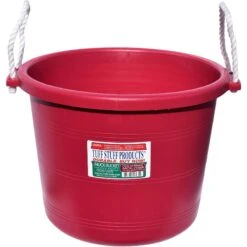 Tuff Stuff Products Heavy Duty Muck Bucket Farm Animal Feeder, 70-qt