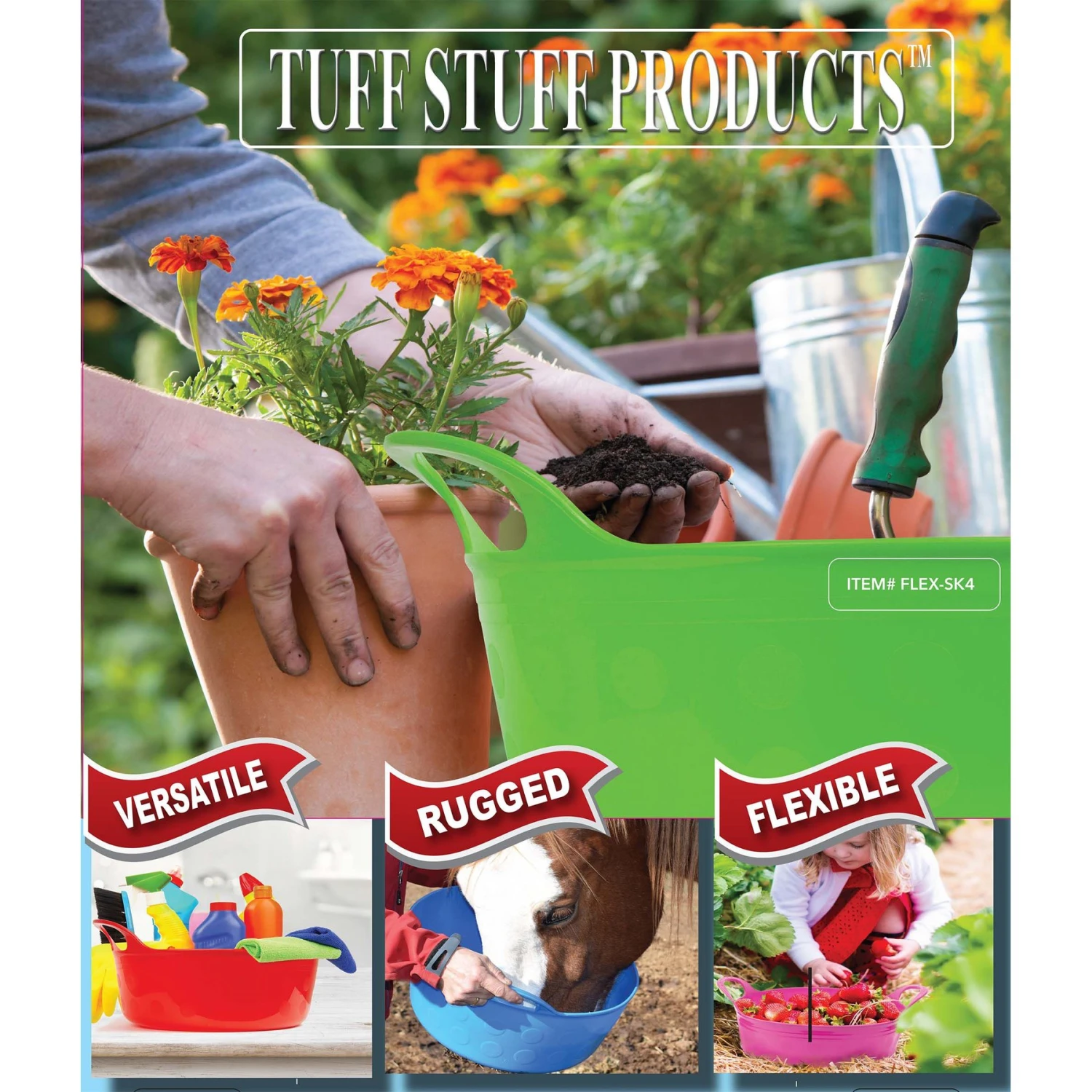 Tuff Stuff Products Tuff Flex Tub Farm Animal Feeder 7 Tuff Stuff Products Tuff Flex Tub Farm Animal Feeder - Image 7