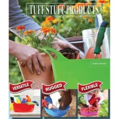 Tuff Stuff Products Tuff Short Flex Tub Farm Animal Feeder, 4-gal -Meadow Farm 777046 PT6. AC SS1800 V1689270120