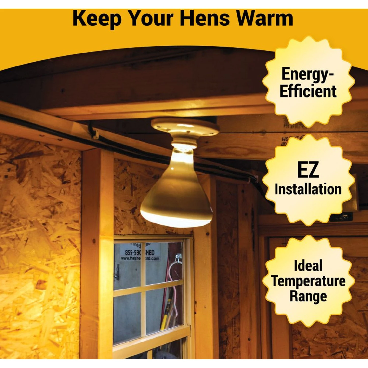 OverEZ Chicken Coop Electrical Heat Package Farm Accessory 2 OverEZ Chicken Coop Electrical Heat Package Farm Accessory - Image 2