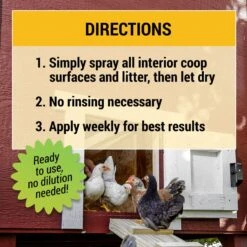 OverEZ Chicken Coop Organic Coop Care Deodorizing Spray, 32-oz Bottle 9 OverEZ Chicken Coop Organic Coop Care Deodorizing Spray, 32-oz Bottle -Meadow Farm 778094 PT3. AC SS1800 V1676923580