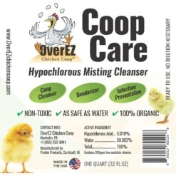 OverEZ Chicken Coop Organic Coop Care Deodorizing Spray, 32-oz Bottle 11 OverEZ Chicken Coop Organic Coop Care Deodorizing Spray, 32-oz Bottle -Meadow Farm 778094 PT5. AC SS1800 V1679943755